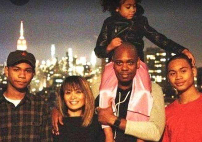 Sulayman Chappelle with his siblings and parents Dave Chappelle and Elaine Chappelle.
